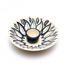Spiritual Gift keramiskais turētājs Palo Santo & Sage balts, 12,5 x 3,5cm